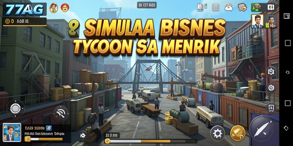 Tampilan gameplay menegangkan dalam 77AG yang penuh strategi.