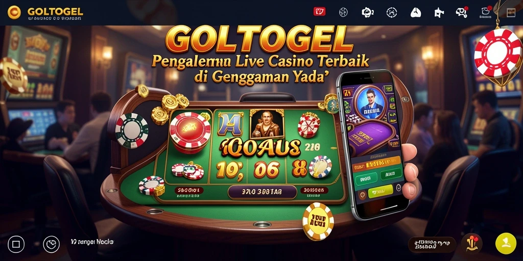 Gameplay GOLTOGEL yang menarik dengan dealer langsung dan suasana kasino.