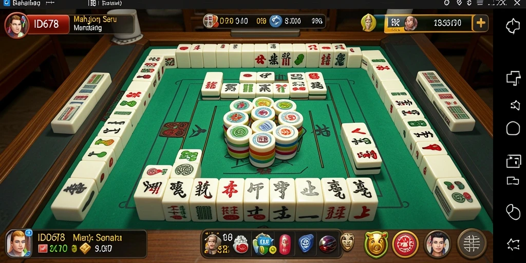 Screenshot ID678 menampilkan gameplay Mahjong yang menarik dan penuh tantangan.