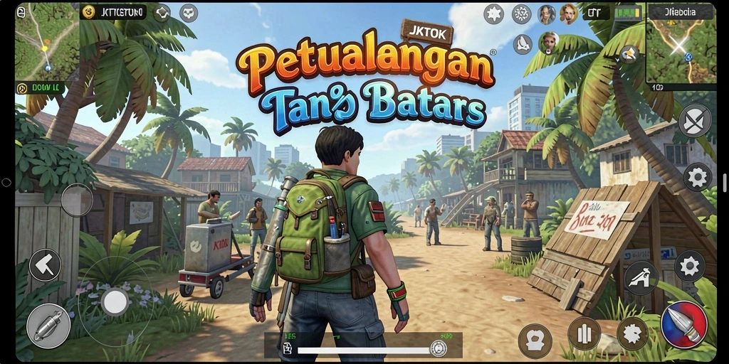 Tampilan gameplay JKTOK menunjukkan eksplorasi dunia yang luas dan interaktif.