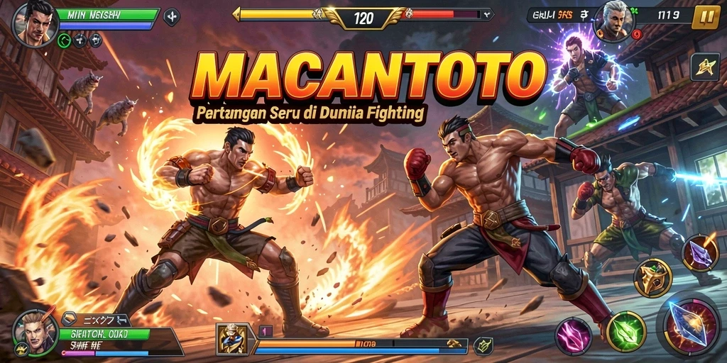 Tampilan pertarungan seru dalam gameplay MACANTOTO yang menegangkan.