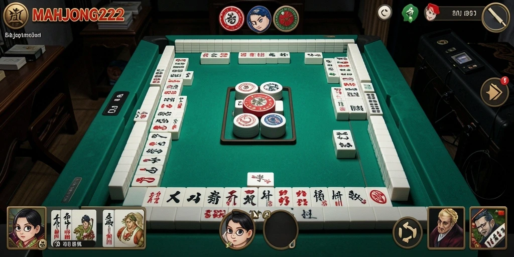 Screenshot gameplay <strong>MAHJONG222</strong> yang menunjukkan pengalaman bermain Mahjong yang mendebarkan.