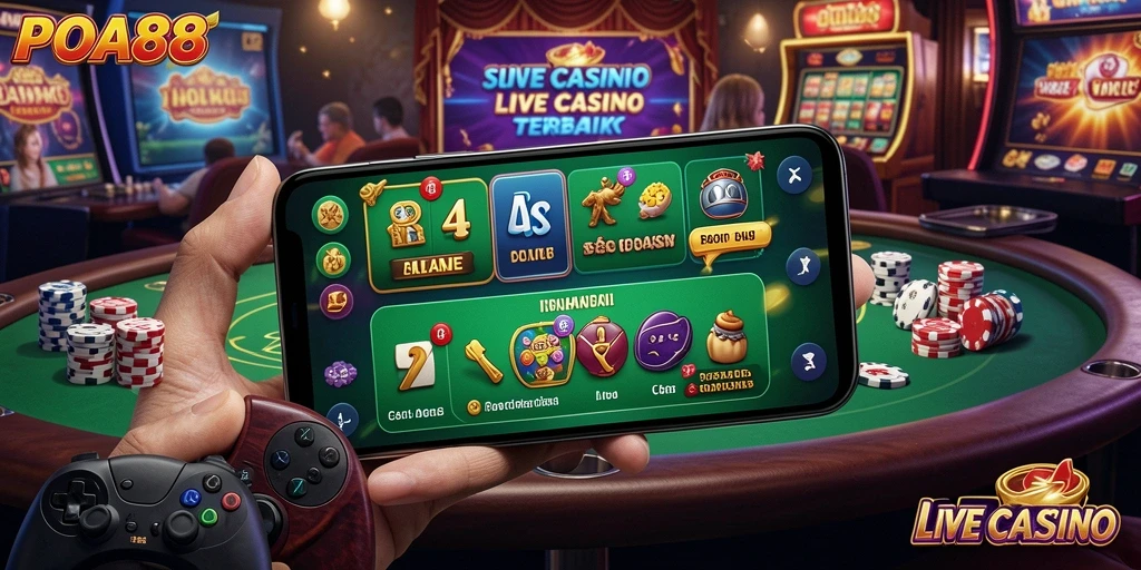 Tampilan gameplay seru dan interaktif di POA88 Live Casino.