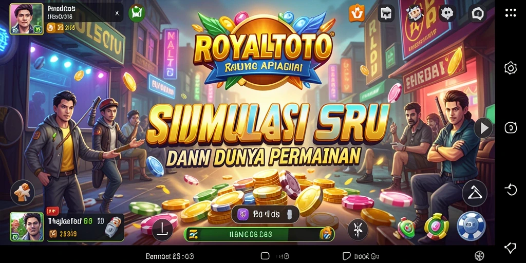 Screenshot gameplay ROYALTOTO yang menampilkan aktivitas simulasi yang mendalam.
