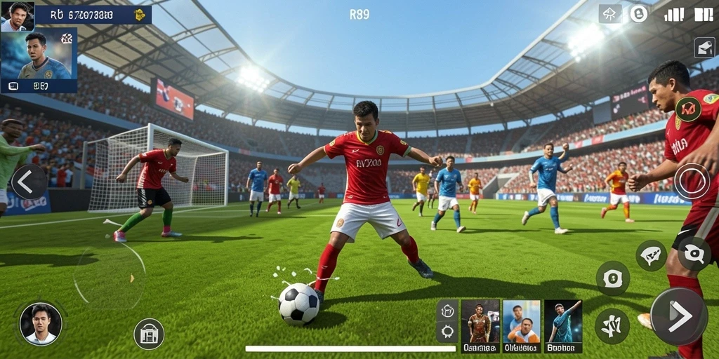 Tampilan gameplay seru dari RR789 yang menampilkan aksi olahraga yang mendebarkan.