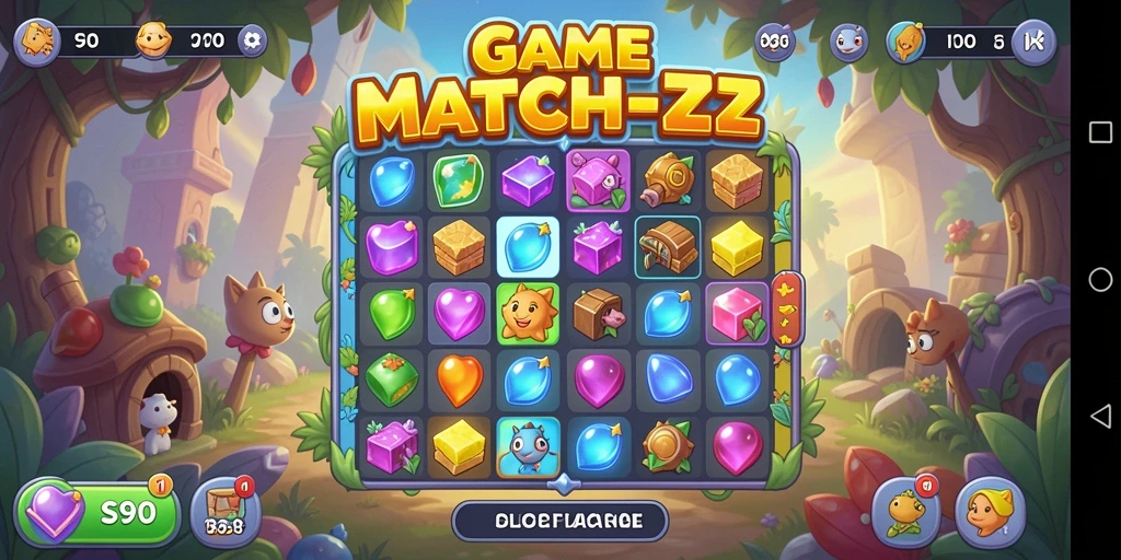 Gameplay S80 yang menarik di level Match-3.