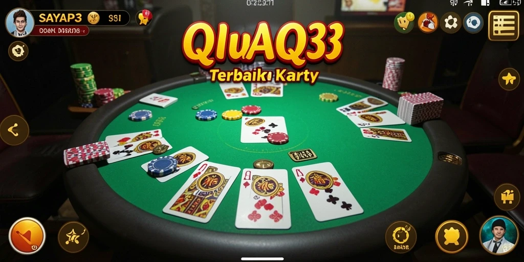 Tampilan gameplay QiuQiu yang seru dan kompetitif.