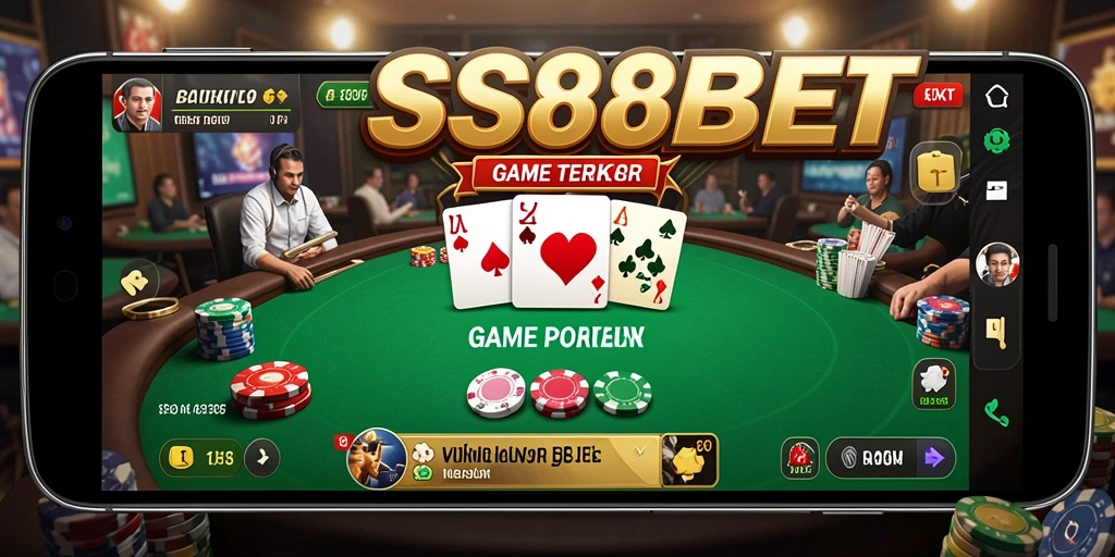 Screenshot SS88BET menampilkan gameplay poker yang seru dan interaktif.