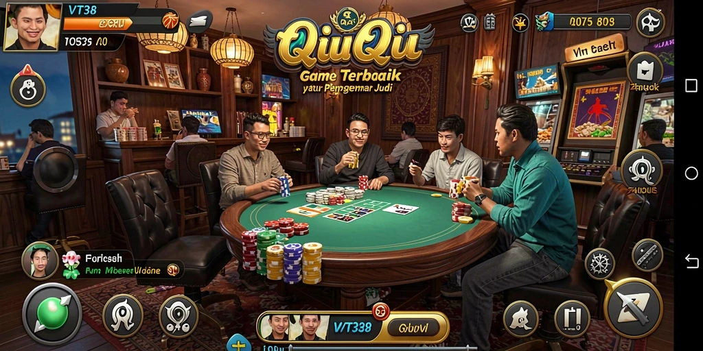 Tampilan menarik dari gameplay QiuQiu yang penuh aksi.